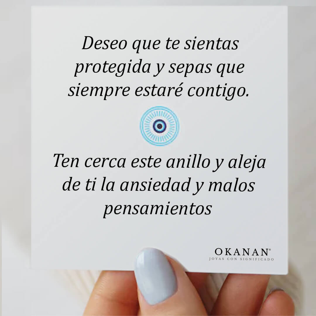 Anillo "Guardían Ojo Turco" con Tarjeta dedicada - OFERTA 2x1